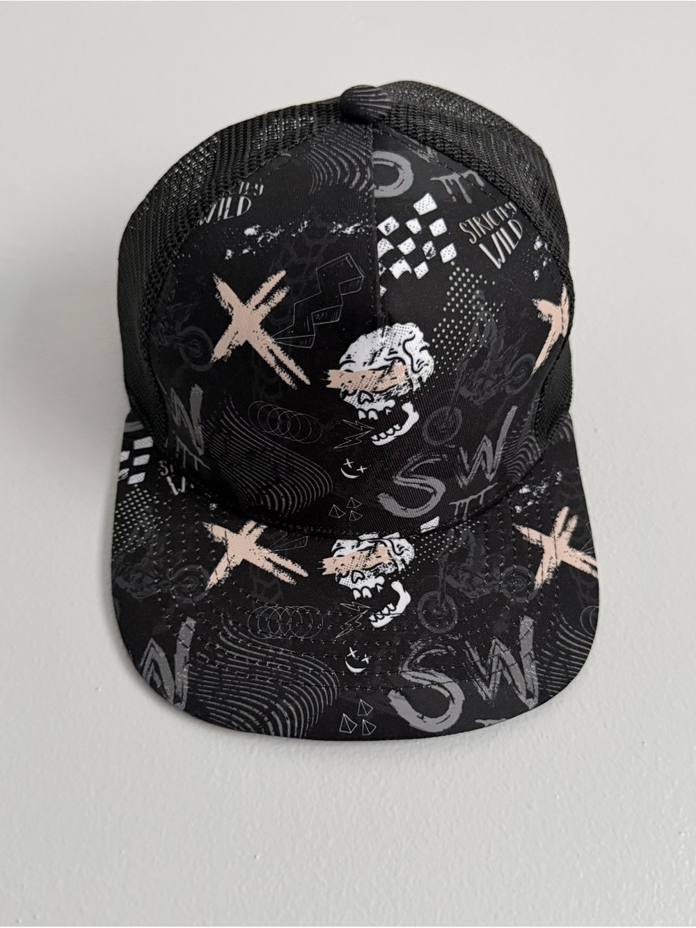 Strictly Wild Baby Trucker Hat 3M-12M Snapback Toddler Cap SW Bones